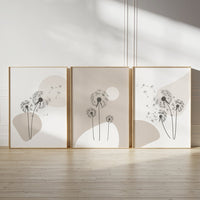 Abstract earthy set (3 Frames) – Wall frame set by Beitouti