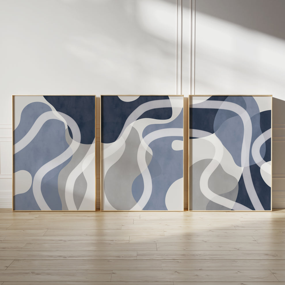 Abstract art Fantasy (3 Frames) – Wall frame set by Beitouti