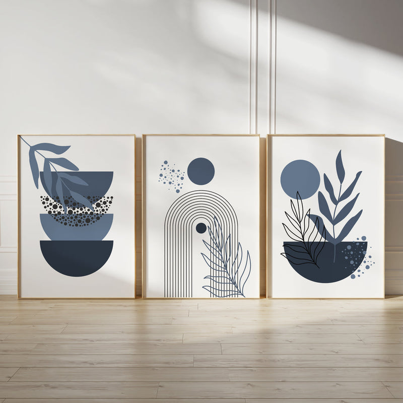 Warm colors abstract (3 Frames) – Wall frame set by Beitouti