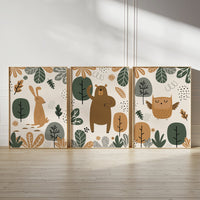 Green world set (3 Frames) – View 4 – Beitouti wall frames
