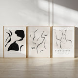 Abstract art paintings (3 Frames) – Wall frame set by Beitouti