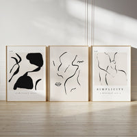 Abstract art paintings (3 Frames) – Wall frame set by Beitouti