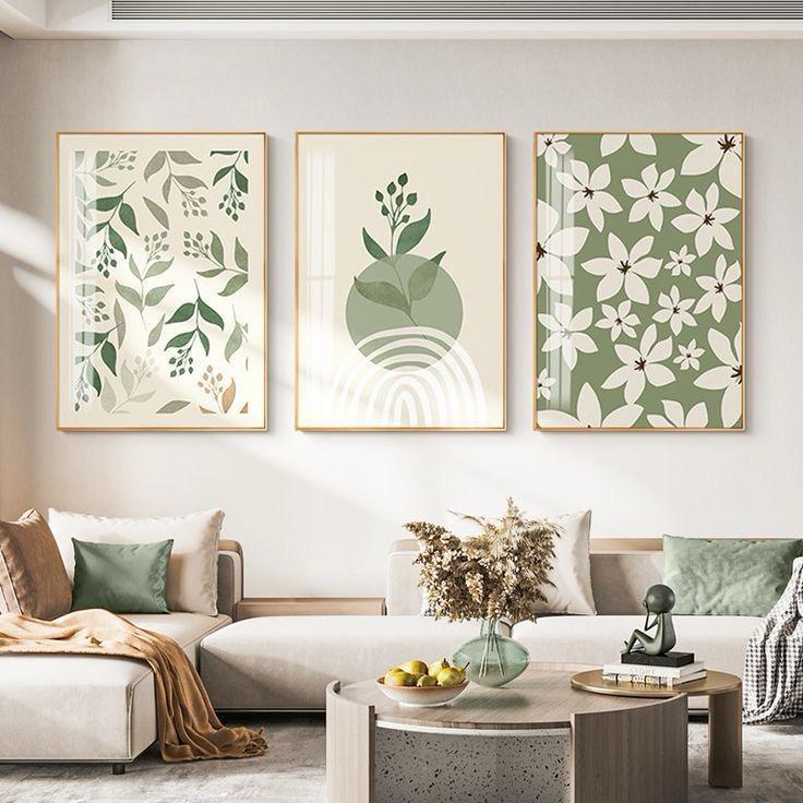 Green serenity set (3 Frames) – Wall frame set by Beitouti