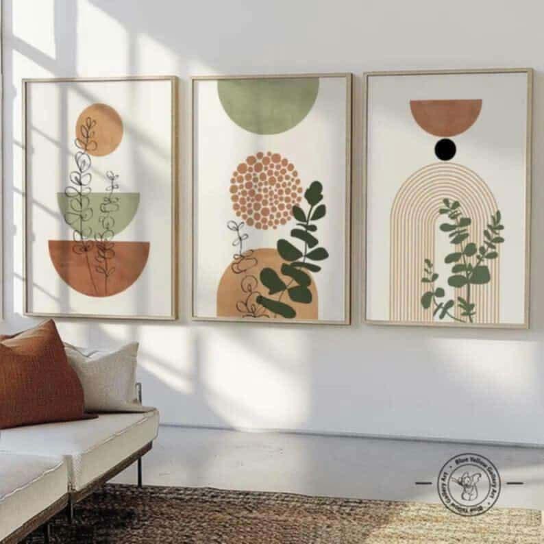 مجموعة الطبيعة المجردة (3 إطارات)