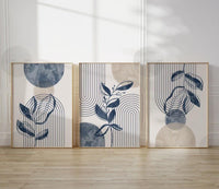 Blue geometry set (3 Frames) – Wall frame set by Beitouti