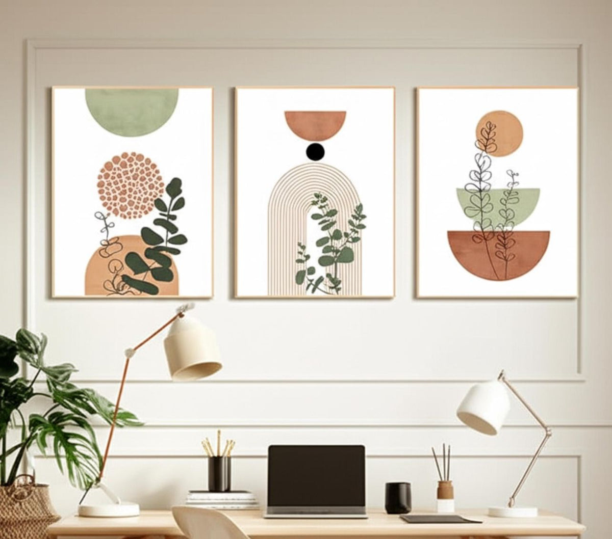 مجموعة الطبيعة المجردة (3 إطارات)