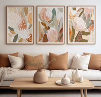 Floral serenity set (3 Frames) – View 15 – Beitouti wall frames
