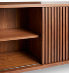 ترابيزة كونسول خشب طبيعي - جوز ترك , و قاعدة معدنية