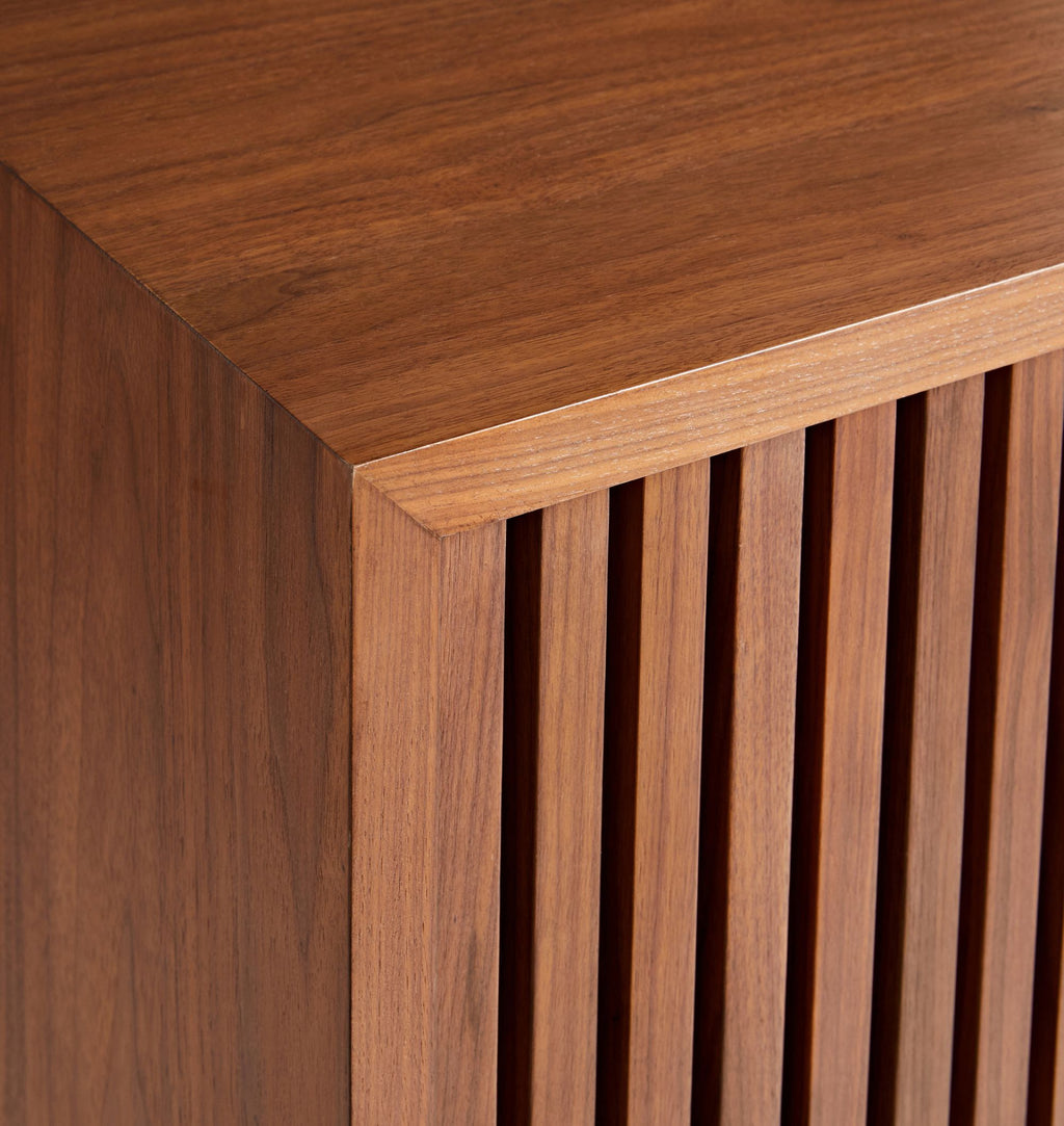 ترابيزة كونسول خشب طبيعي - جوز ترك , و قاعدة معدنية