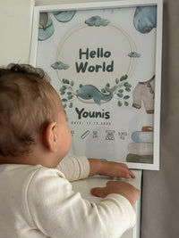 Baby Welcome Frame (Fully Customizable)