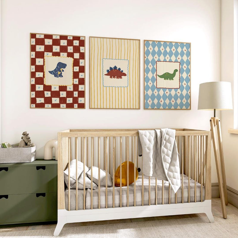 Colourful Dinosaur Bedroom Prints