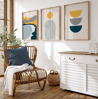 Distinctive abstract art (3 Frames) – View 2 – Beitouti wall frames