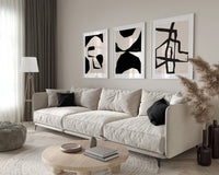Abstract splendor (3 Frames) – View 2 – Beitouti wall frames