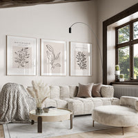 Abstract earthy set (3 Frames) – View 2 – Beitouti wall frames