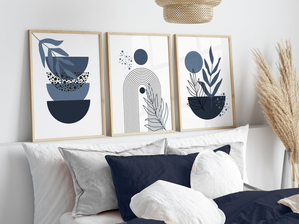 ألوان دافئة تجريدية (3 إطارات)