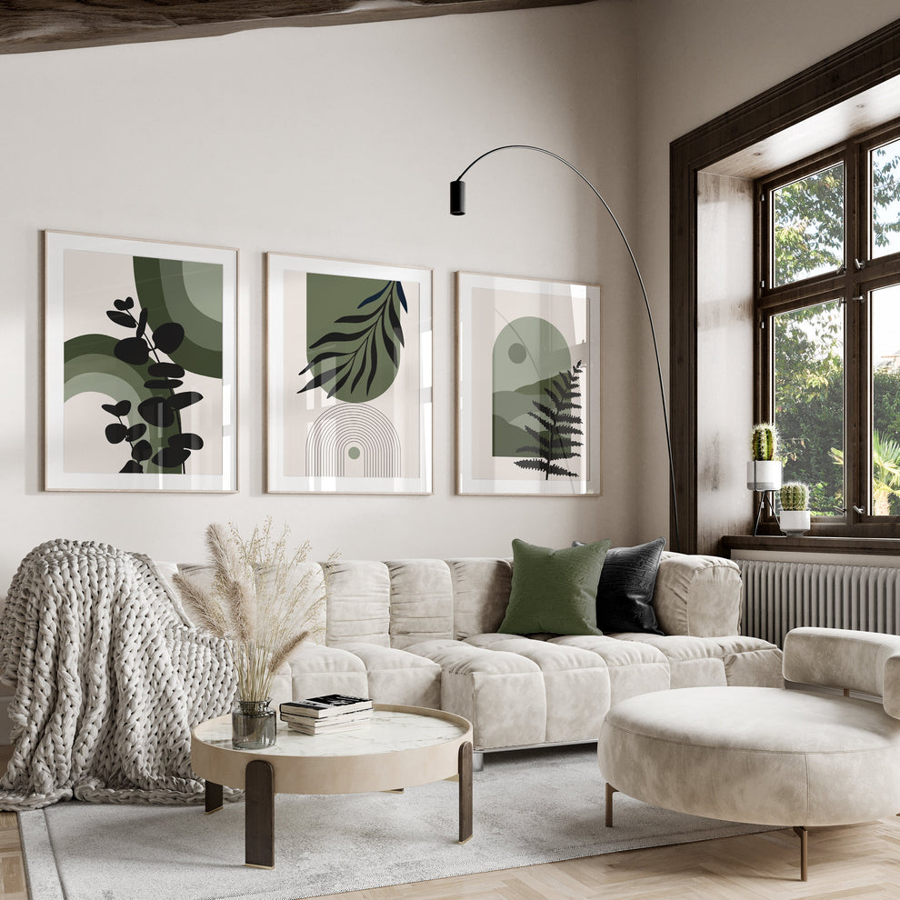 Green beauty (3 Frames) – Wall frame set by Beitouti