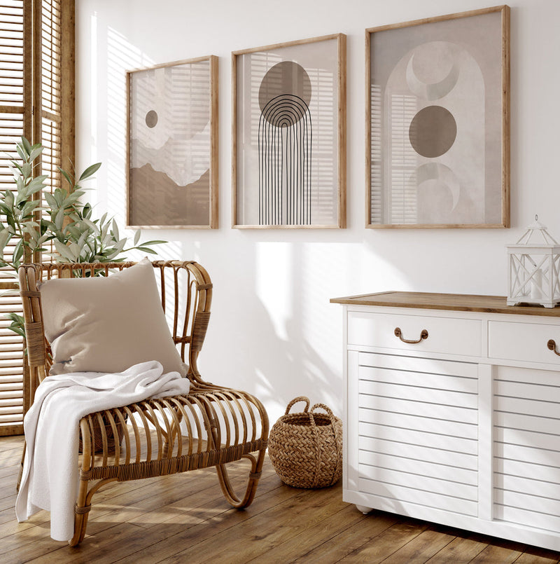 Golden Haze set (3 Frames) – View 3 – Beitouti wall frames