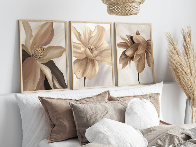 Golden Flow set (3 Frames) – View 3 – Beitouti wall frames