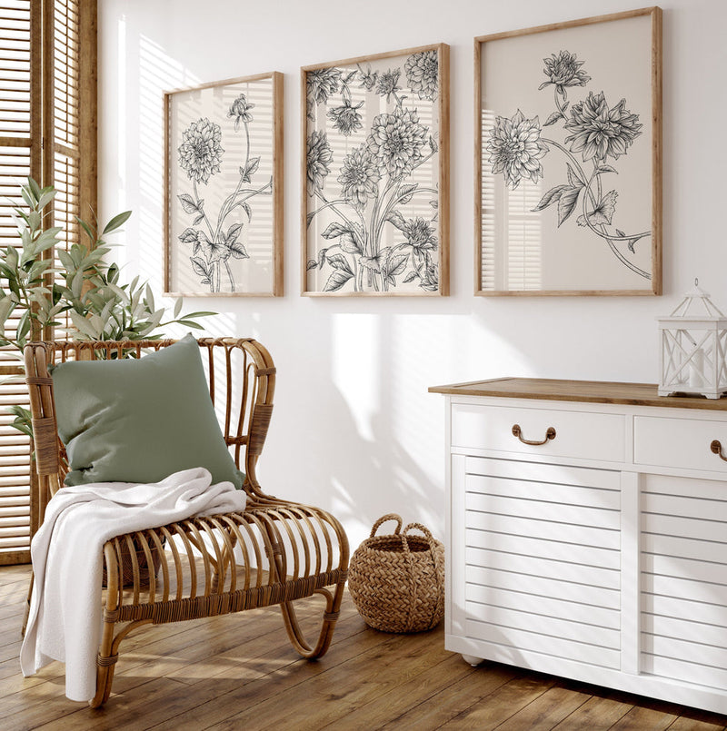 Muted Dreem set (3 Frames) – Wall frame set by Beitouti