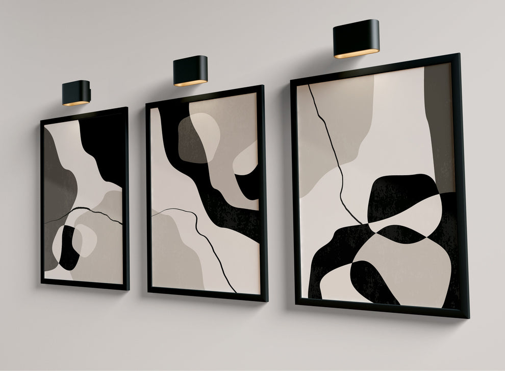 مجموعة الفن التجريدي (3 إطارات)