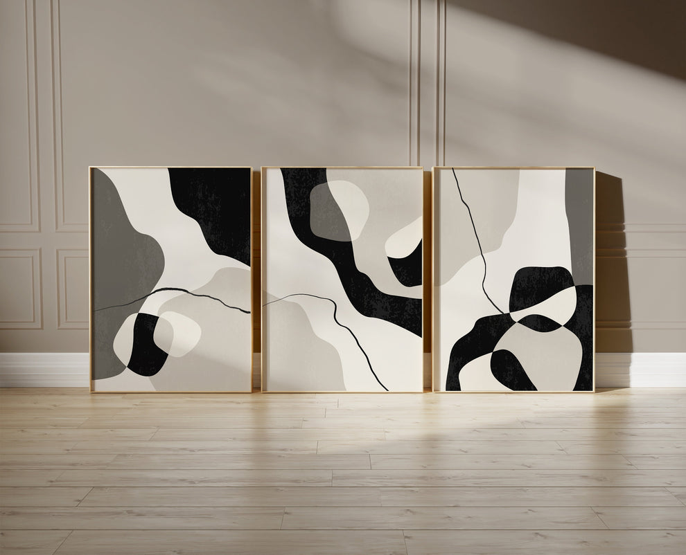 مجموعة الفن التجريدي (3 إطارات)