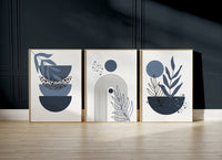 Warm colors abstract (3 Frames) – View 3 – Beitouti wall frames