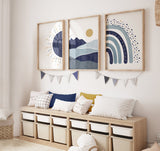 Dawn Blue set (3 Frames) – Wall frame set by Beitouti