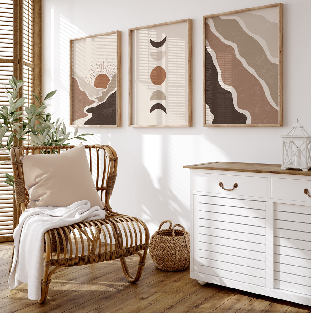 Calm Motion set (3 Frames) – View 2 – Beitouti wall frames