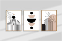 Boho shades set (3 Frames) – View 2 – Beitouti wall frames