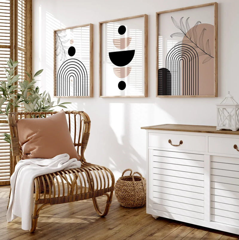Boho shades set (3 Frames) – Wall frame set by Beitouti