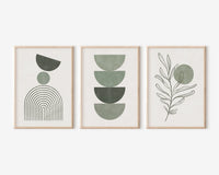Olive calm set (3 Frames) – View 3 – Beitouti wall frames