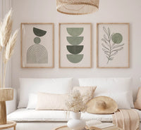 Olive calm set (3 Frames) – View 2 – Beitouti wall frames