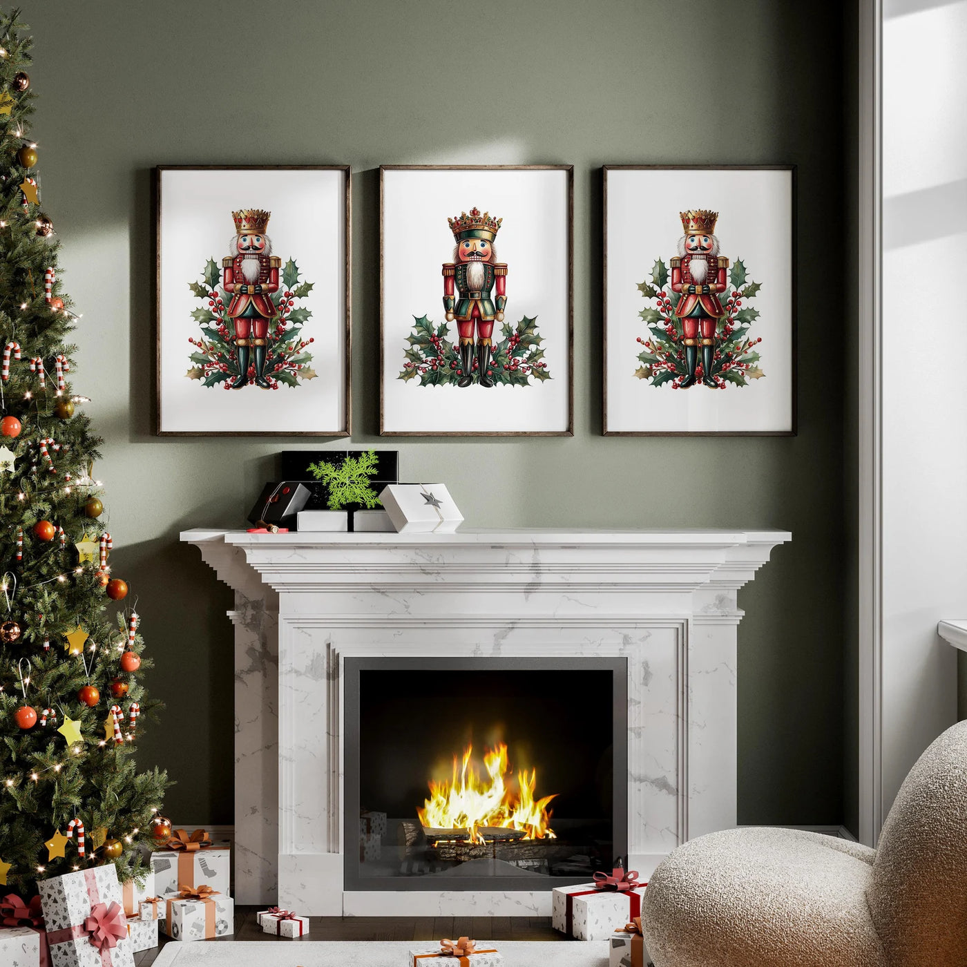 Christmas Guardians set (3 Frames) – Wall frame set by Beitouti