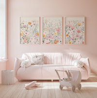 Flowers set (3 Frames) – View 2 – Beitouti wall frames