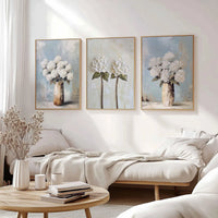 Floral Stillness set (3 Frames) – View 4 – Beitouti wall frames