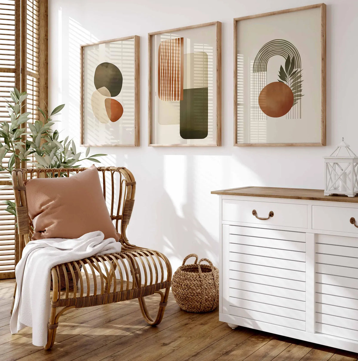 Autumn harmony set (3 Frames) – View 2 – Beitouti wall frames