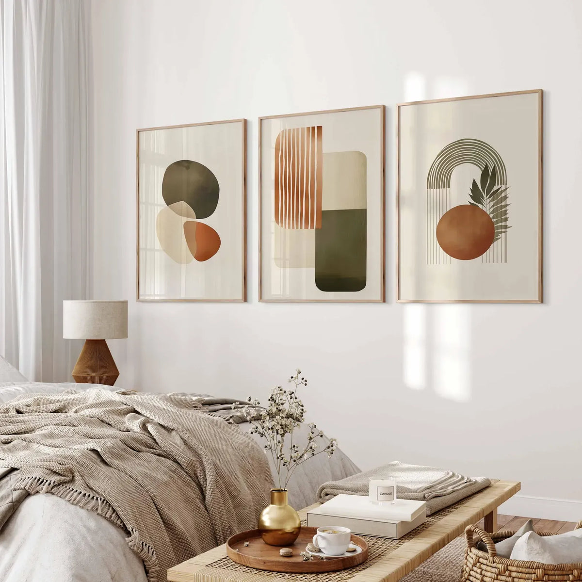 Autumn harmony set (3 Frames) – View 4 – Beitouti wall frames