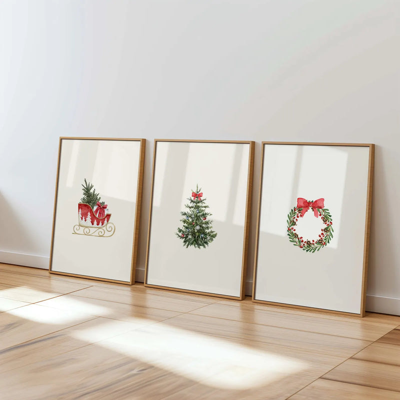 Holiday Spirit set (3 Frames) – Wall frame set by Beitouti