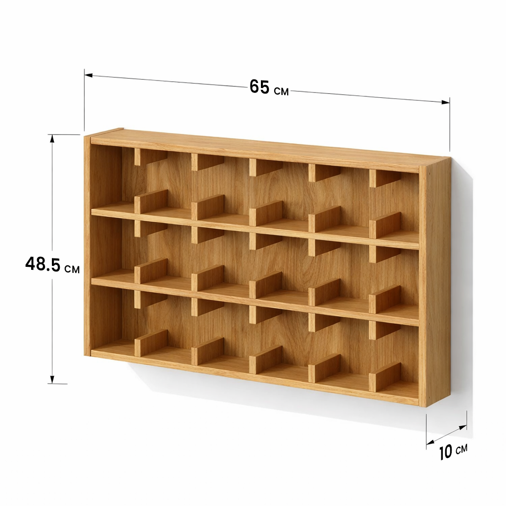 Nordic Mug Rack - Oak Wood