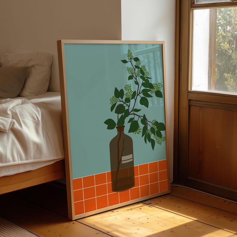 لوحة جدارية بتصميم بتلات