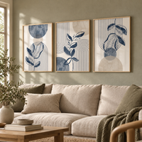 Blue geometry set (3 Frames)