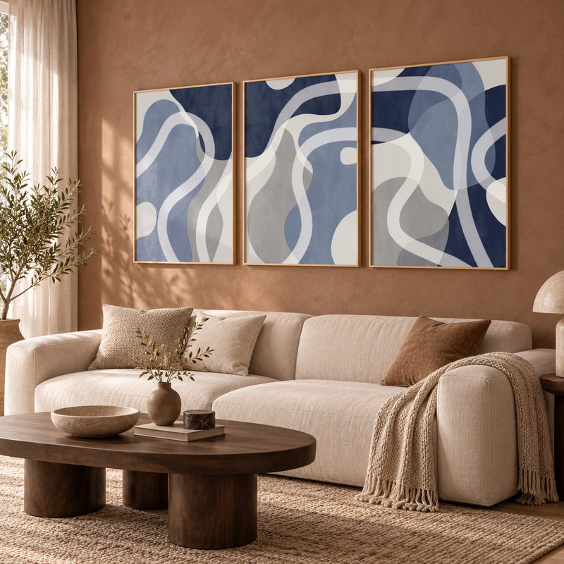 الفن التجريدي الخيالي (3 قطع)