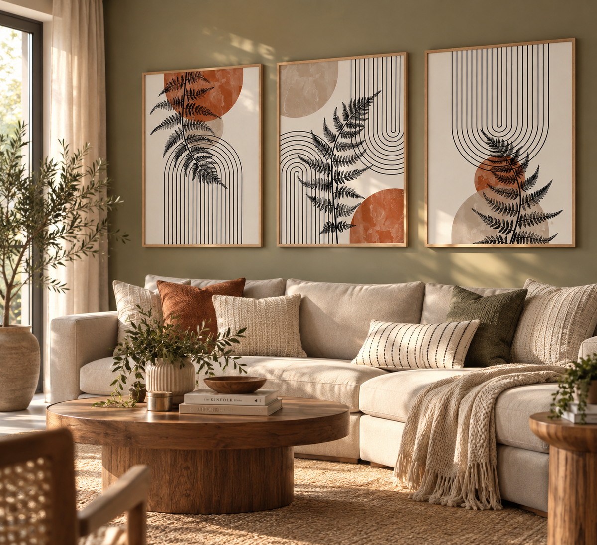 Terracotta Botanica set (3 Frames)