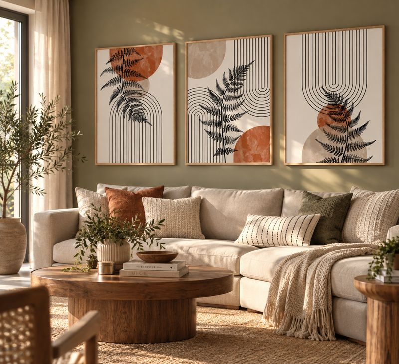 Terracotta Botanica set (3 Frames)